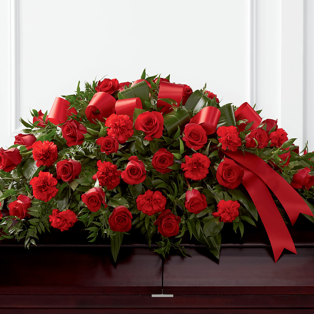 Tribute of Life Casket Spray – Bloom By Tommy, Union NJ
