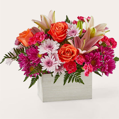 Boîte Bouquet "Lumière de ma vie"