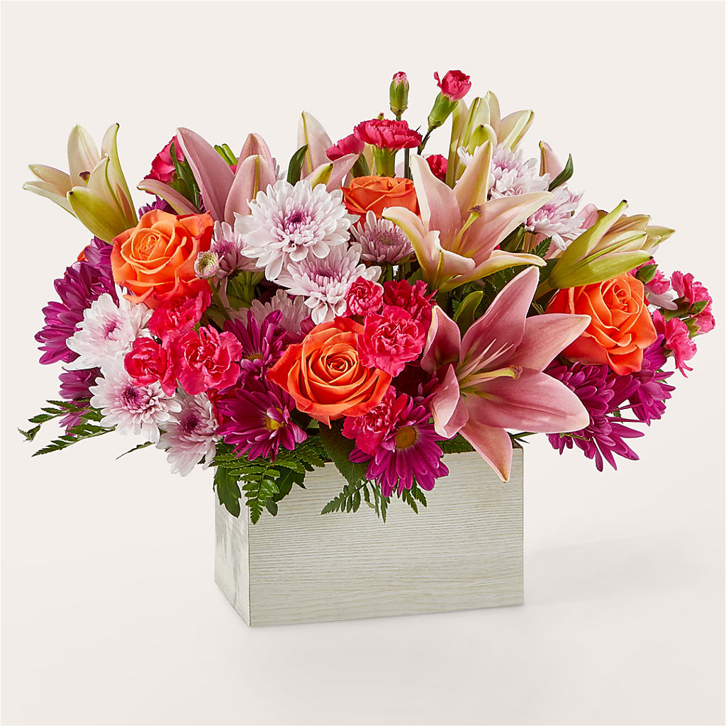 Boîte Bouquet "Lumière de ma vie"