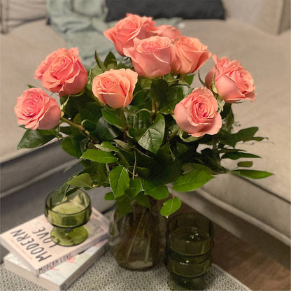 Long Stem Pink Rose Bouquet –  Bloom By Tommy, Union NJ
