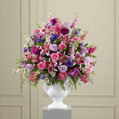Composition florale hommage apaisante