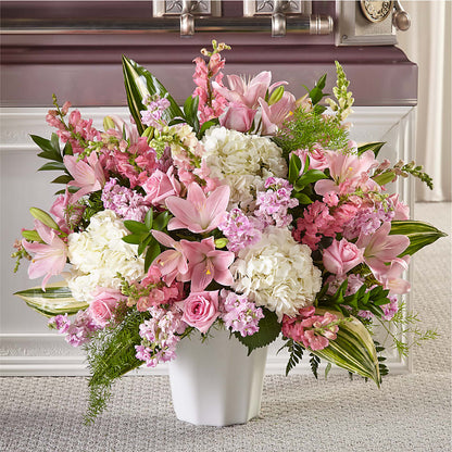 Panier de fleurs « Pure Sérénité »