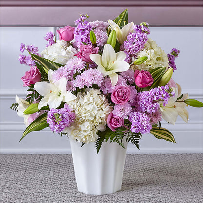 Corbeille de fleurs naturelles "Délice Céleste"
