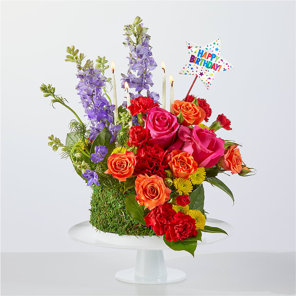 Gâteau floral "La meilleure année à ce jour"