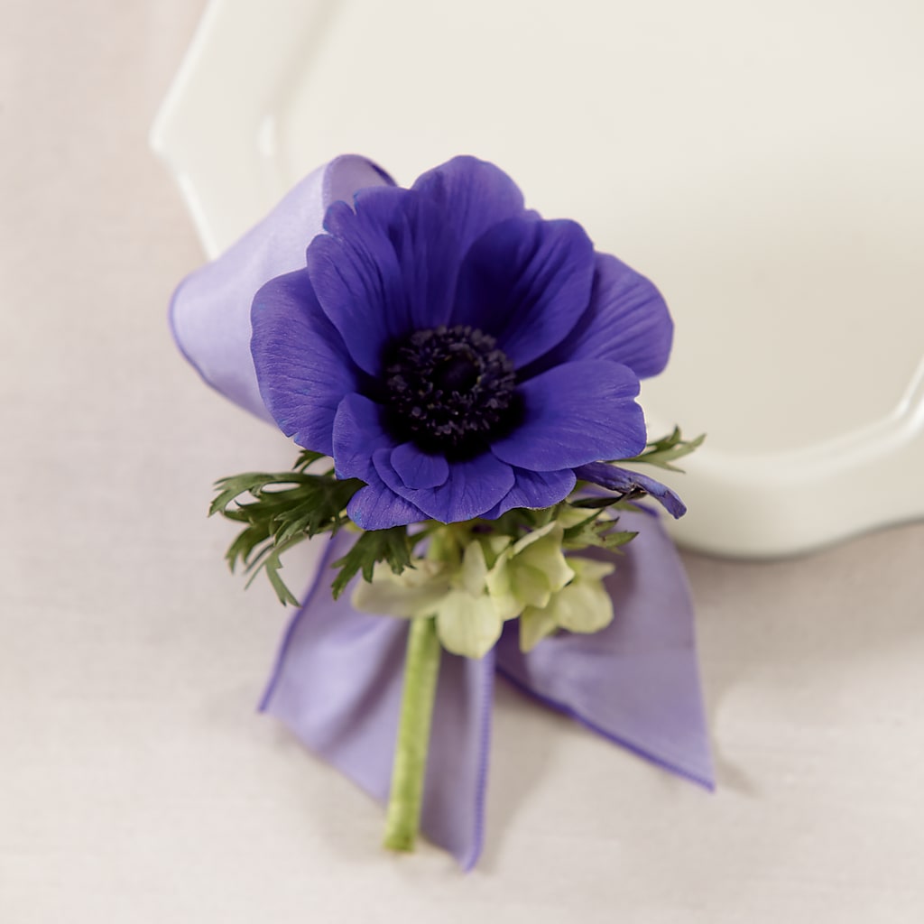 Boutonnière Passion pourpre
